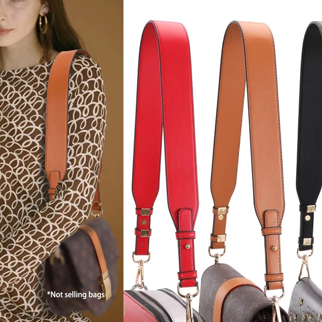 Belt Bag Leather Wide - New Leather Bag Straps Women Shoulder