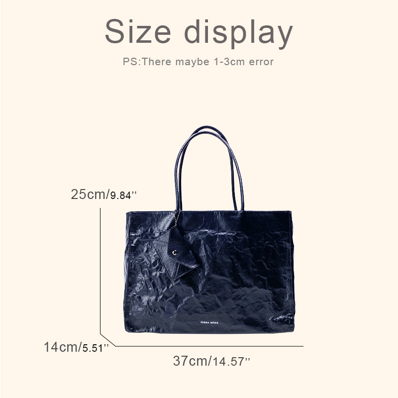 Korean Casual Kraft Paper Tote - Luxury Bag Collection บทวิจารณ์และราคา