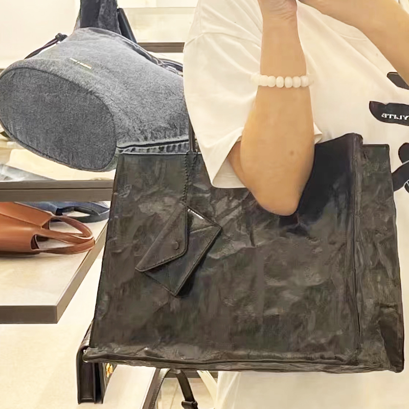 Korean Casual Kraft Paper Tote - Luxury Bag Collection บทวิจารณ์และราคา
