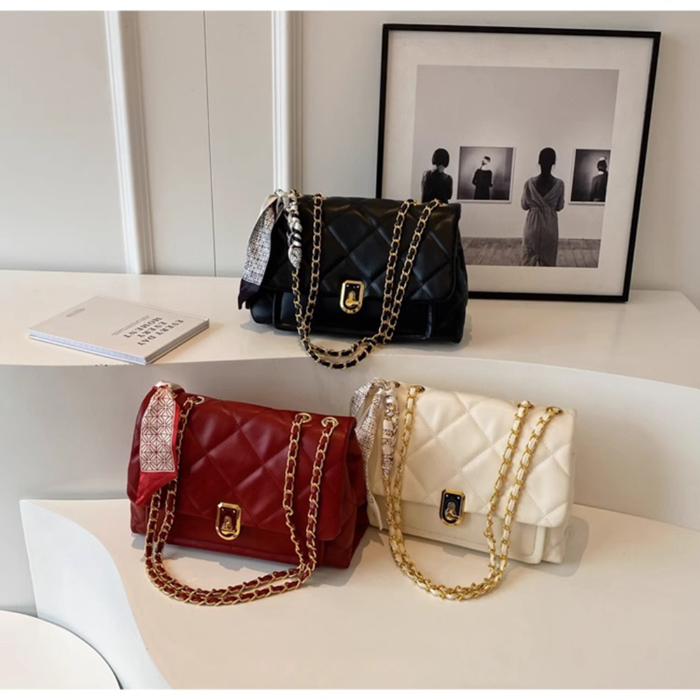 Light Luxury Elegant Red Plaid - Luxury Quilted Bags บทวิจารณ์และราคา