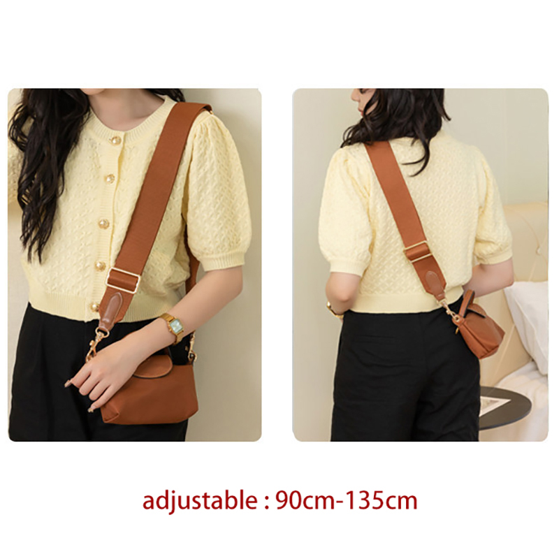 Solid Color Bag Strap Designer - Belt Bag Leather Wide บทวิจารณ์และราคา