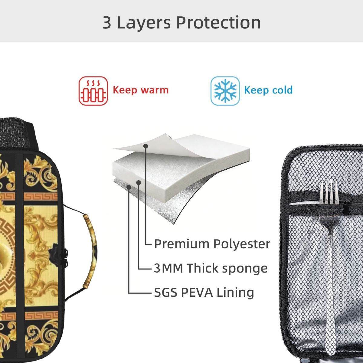 Luxury European Floral Pattern - Luxury Bags For Kids บทวิจารณ์และราคา