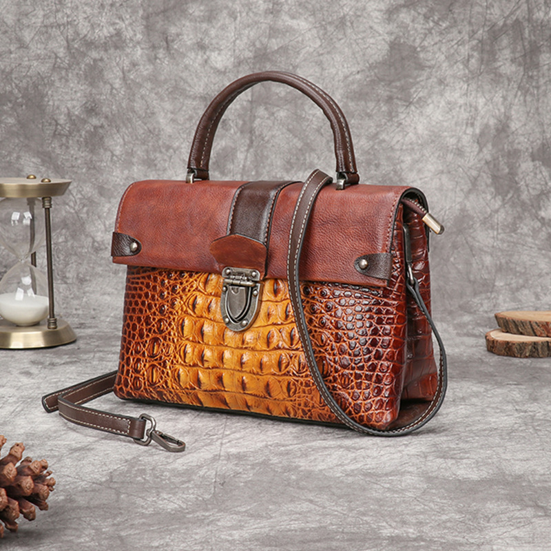 Johnature Retro Alligator Patt - Luxury Bags Hand Painted บทวิจารณ์และราคา