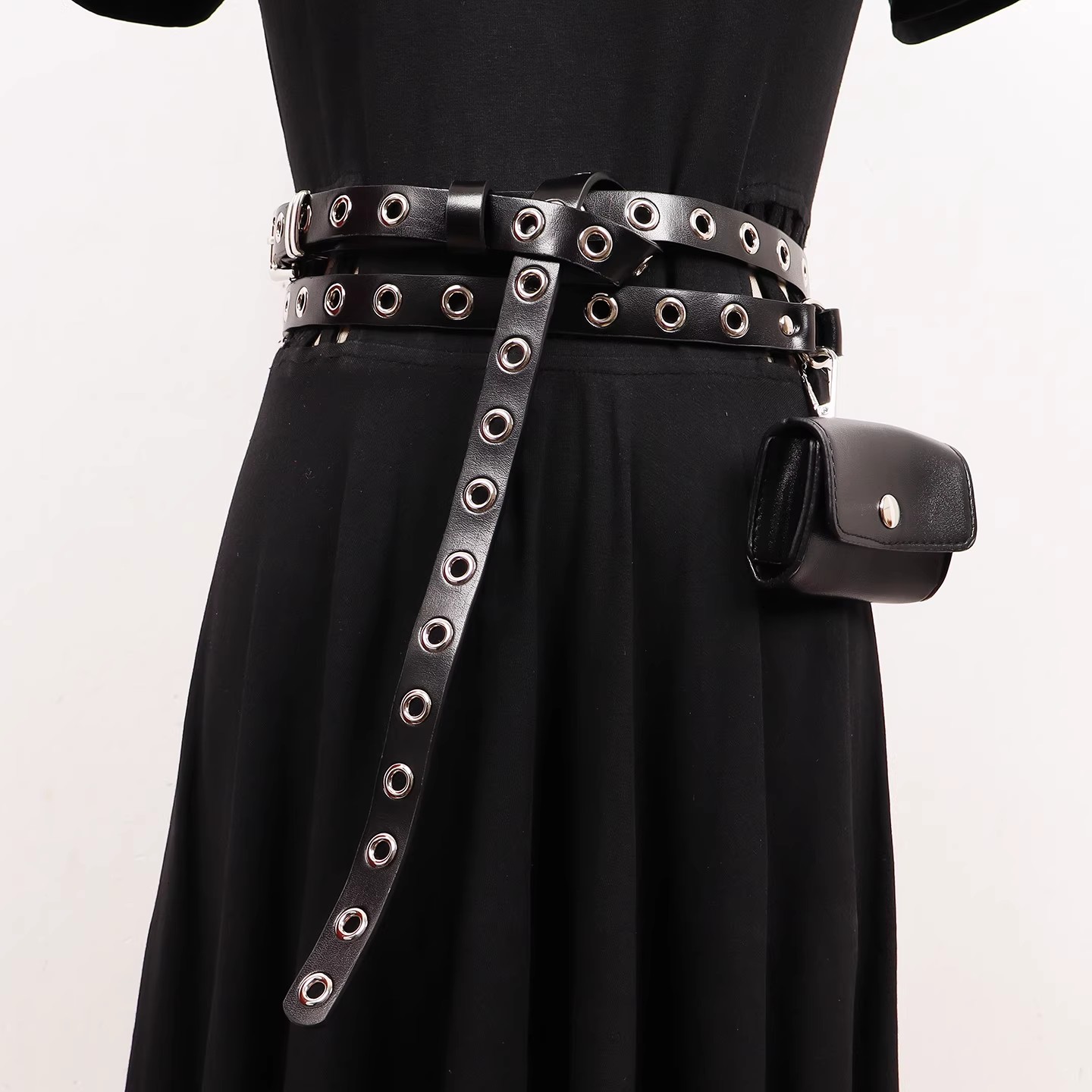 Women's Runway Fashion Genuine - Belt Bag Leather Wide บทวิจารณ์และราคา