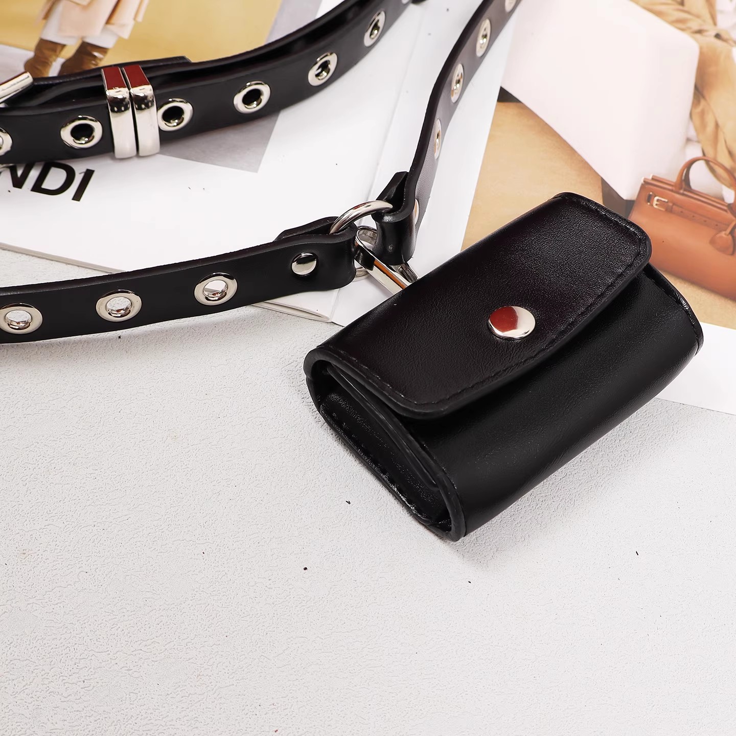 Women's Runway Fashion Genuine - Belt Bag Leather Wide บทวิจารณ์และราคา