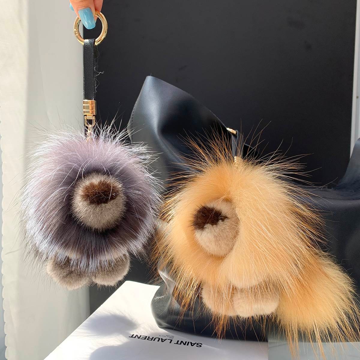 Luxury Real Mink Fur Lion Pend - Luxury Bags For Kids บทวิจารณ์และราคา
