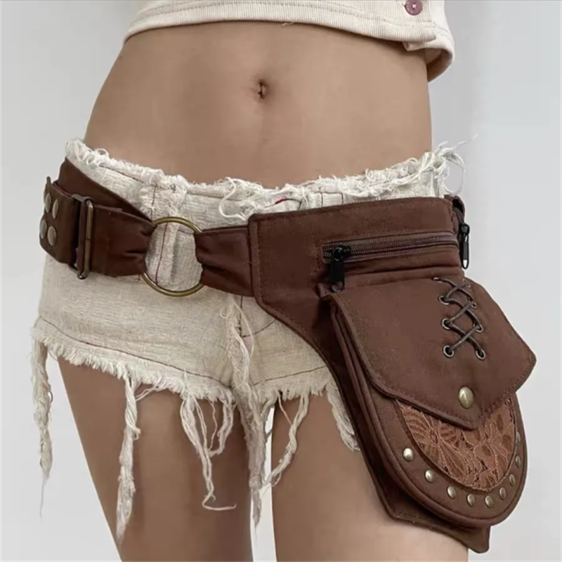 Rivet Wide Waist Belt Spicy Gi - Belt Bag Leather Wide บทวิจารณ์และราคา