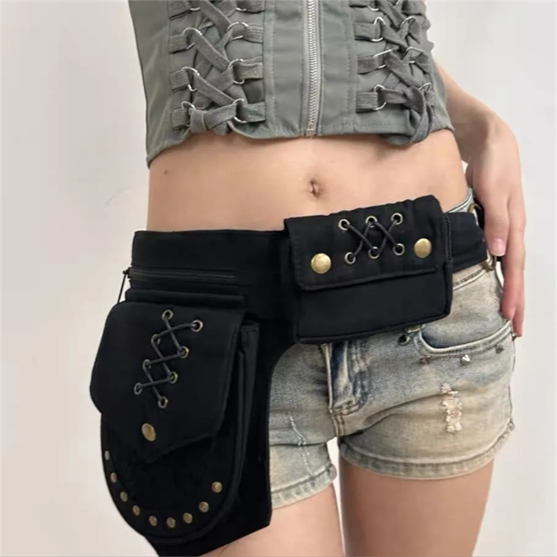 Rivet Wide Waist Belt Spicy Gi - Belt Bag Leather Wide บทวิจารณ์และราคา