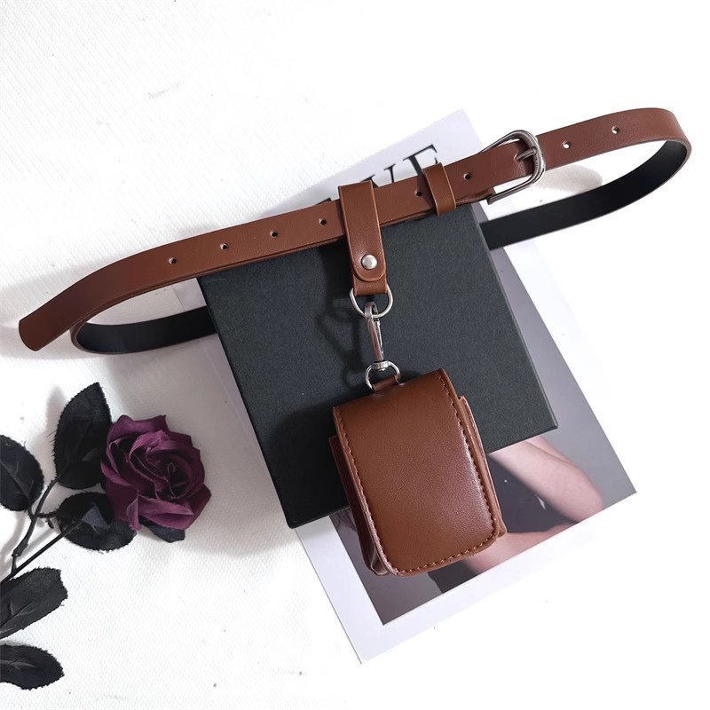 Women's Fashion PU Leather Bag - Belt Bag Leather Wide บทวิจารณ์และราคา