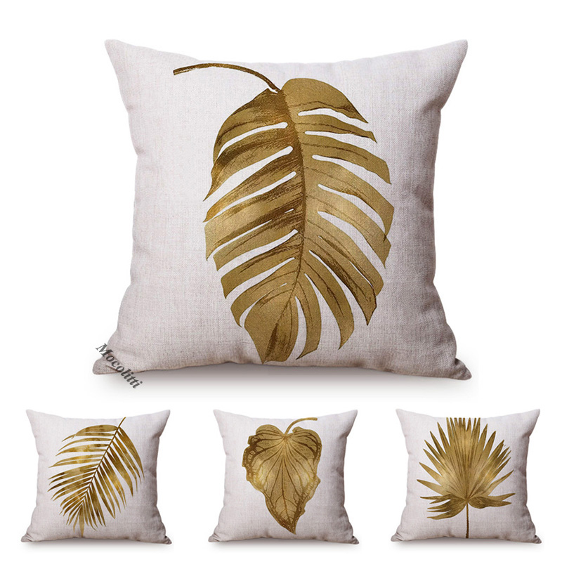 Golden Leaf Style Cotton Linen - Luxury Bags Hand Painted บทวิจารณ์และราคา