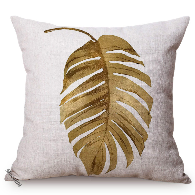 Golden Leaf Style Cotton Linen - Luxury Bags Hand Painted บทวิจารณ์และราคา