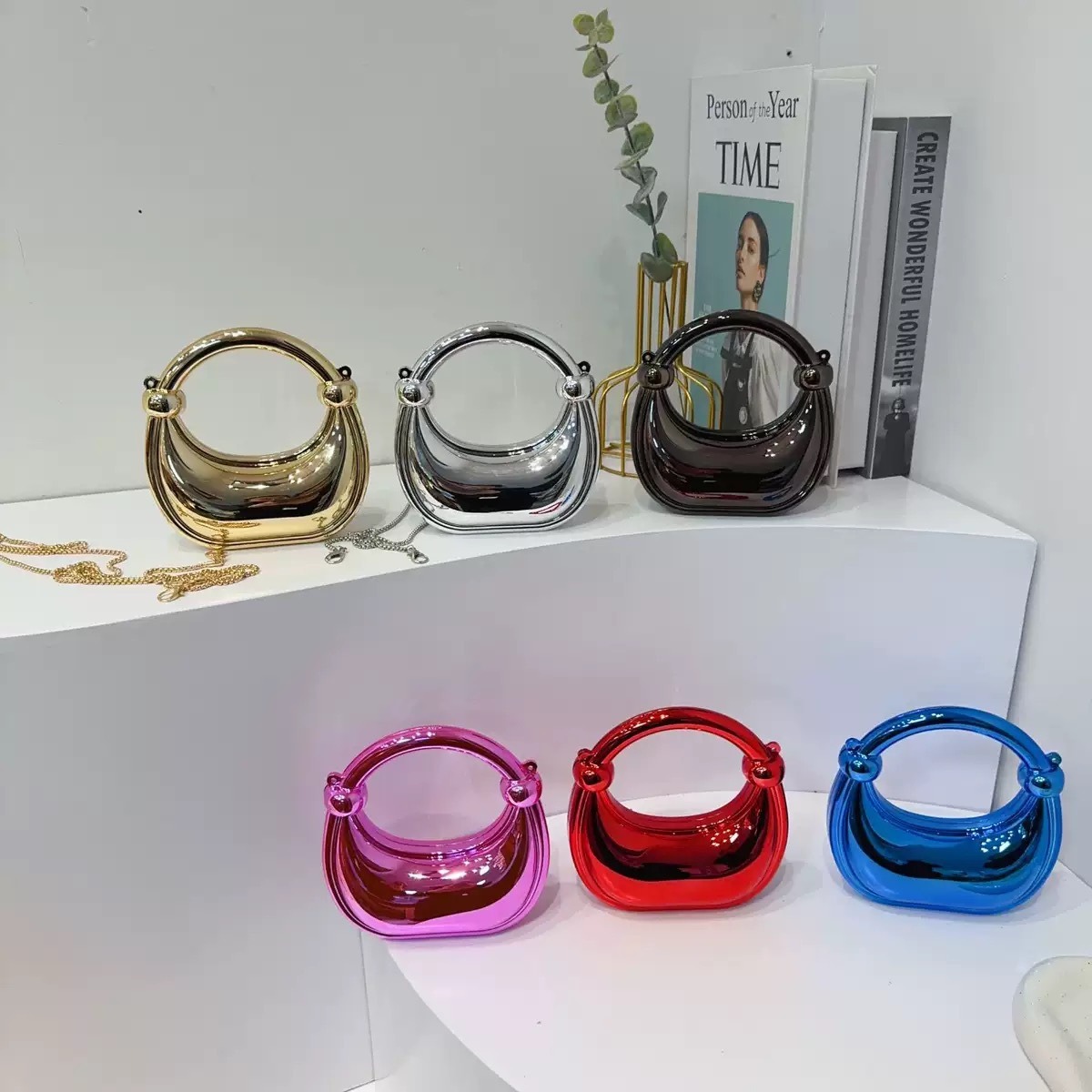 Mini Golden Evening Bag Purses - Luxury Bag Collection บทวิจารณ์และราคา