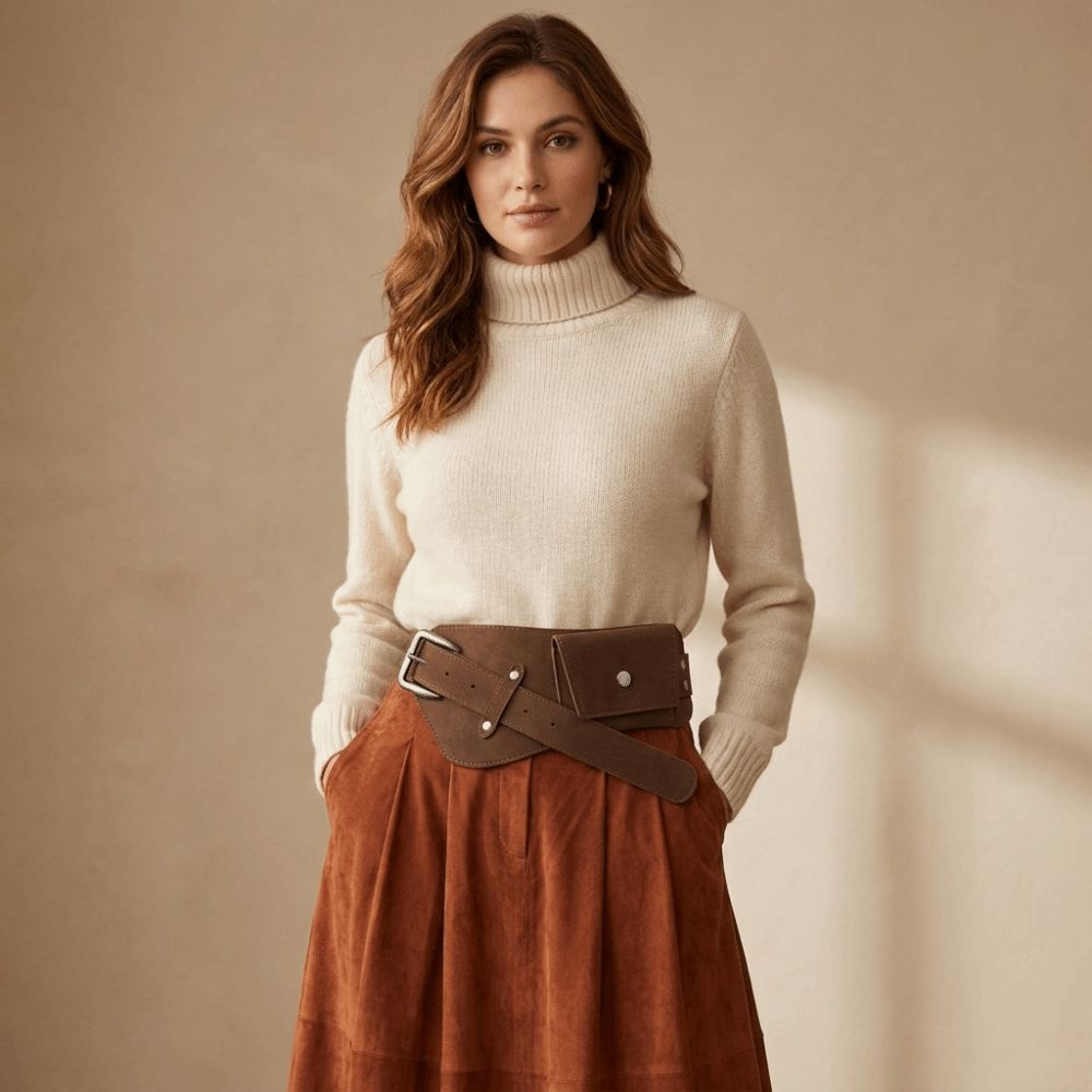 Fashion PU Pin Buckle Waistban - Belt Bag Leather Wide บทวิจารณ์และราคา